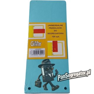 Przekładki 98x240 wąskie(100) niebieskie BREWIS