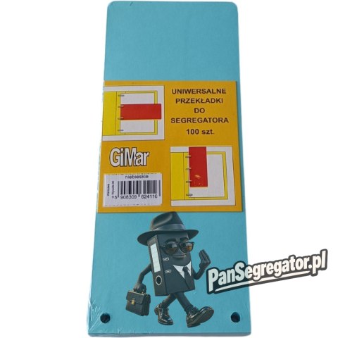 Przekładki 98x240 wąskie(100) niebieskie BREWIS
