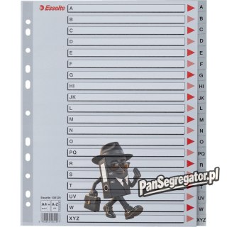 Przekładki MAXI A-Z PP szare 100129 ESSELTE