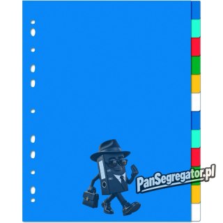 Przekładki do segregatora A4+ MAXI 12 sztuk PP kolorowe 100205086 OXFORD