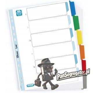 Przekładki kartonowe A4 MYLAR 1-6 kolor OXFORD 100204976