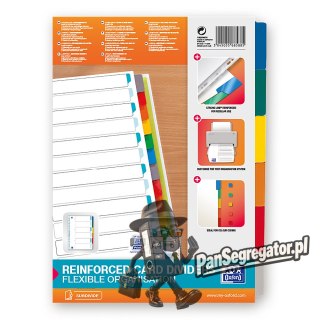Przekładki kartonowe A4 MYLAR 1-6 kolor OXFORD 100204976