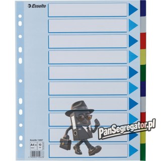 Przekładki plastikowe MAXI z PP 10 kart 15267 ESSELTE