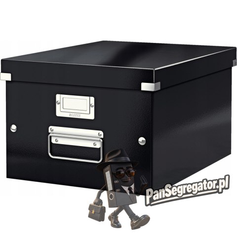 Pudełko do przechowywania Click&Store A4 WOW czarne 200x281x370mm 60440095 LEITZ