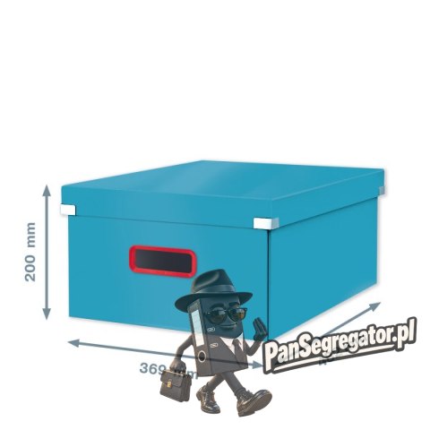 Pudełko do przechowywania Leitz Click&Store Cosy duże niebieskie 53490061