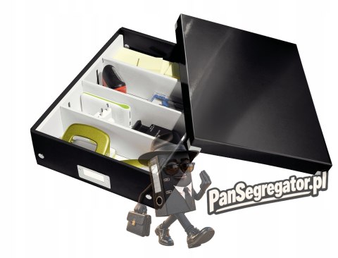 Pudełko z przegródkami LEITZ C&S duże Czarne 60580095
