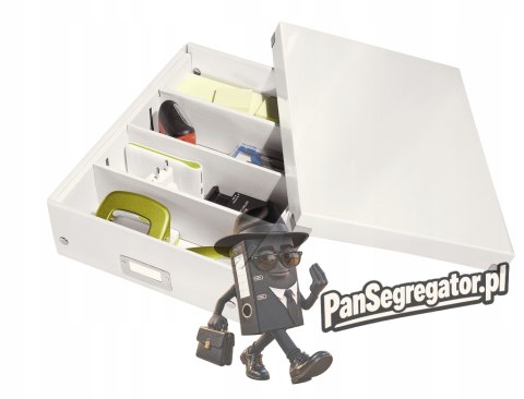 Pudełko z przegródkami LEITZ C&S duże białe 60580001