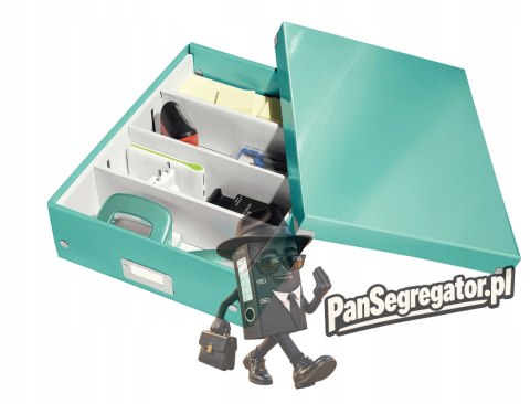 Pudełko z przegródkami LEITZ C&S duże turkusowe 60580051