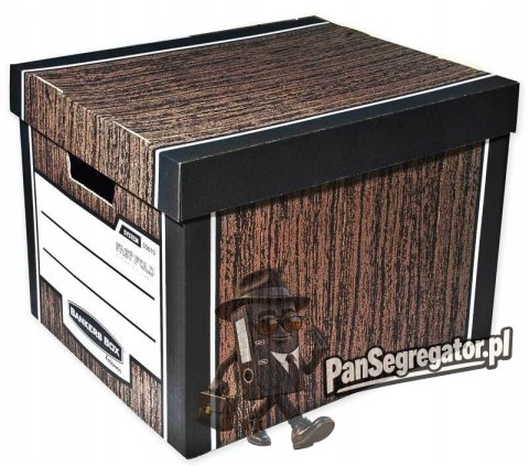 Pudło archiwizacyjne brązowe WOODGRAIN bankers box (10szt) 0061002 FELLOWES