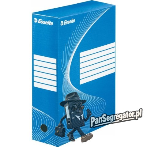 Pudło archiwizacyjne na dokumenty 100mm Standard niebieskie 128421 ESSELTE