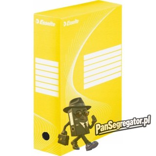 Pudło archiwizacyjne na dokumenty 100mm Standard żółte 128423 ESSELTE