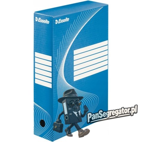 Pudło archiwizacyjne na dokumenty 80mm Standard niebieskie 128411 ESSELTE