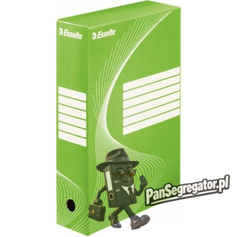 Pudło archiwizacyjne na dokumenty 80mm Standard zielone 128414 ESSELTE