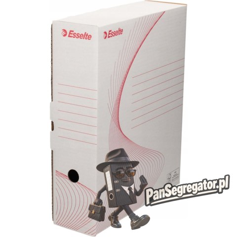 Pudło archiwizacyjne na segregator 345x90x295mm białe ESSELTE 10024
