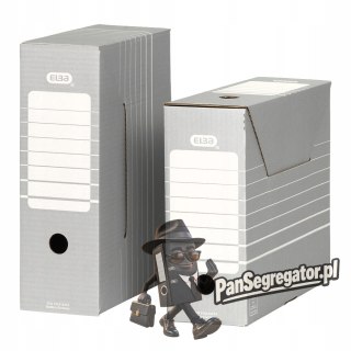 Pudło archiwizacyjne pudełko na dokumenty 10cm szare TRIC 100333274 ELBA