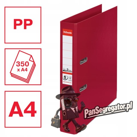 Segregator A4/50mm z mechanizmem bordowy 81152 No.1 ESSELTE