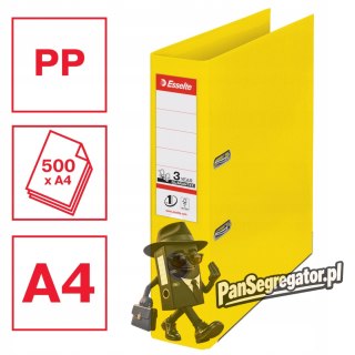 Segregator A4/75mm z mechanizmem żółty VIVIDA 624070 ESSELTE No.1