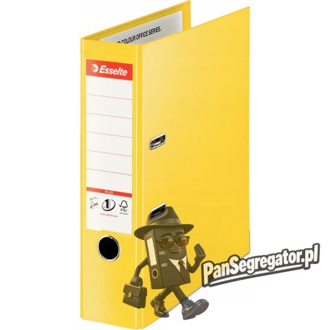 Segregator A4/80mm żółty ESSELTE No.1 POWER PLUS 624076