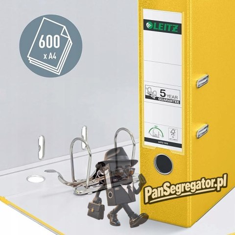 Segregator LEITZ A4/80mm 180 żółty 10105015