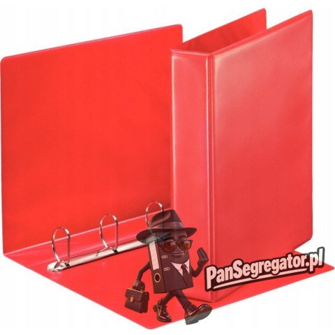 Segregator PANORAMA A4/4/65 czerwony 40ring. 49761 ESSELTE