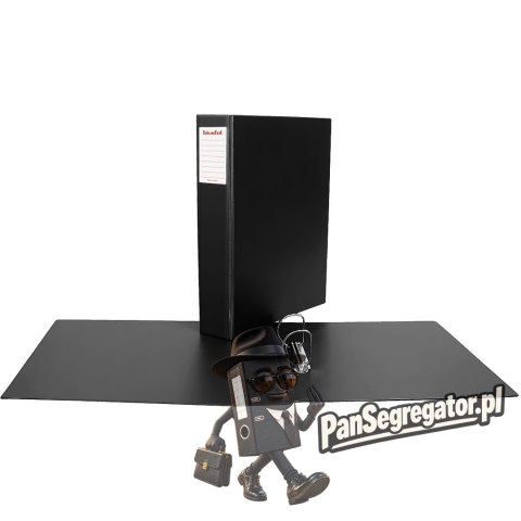 Segregator na dokumenty A3 pionowy 2 ringi 70mm czarny SE-05-01 BIURFOL