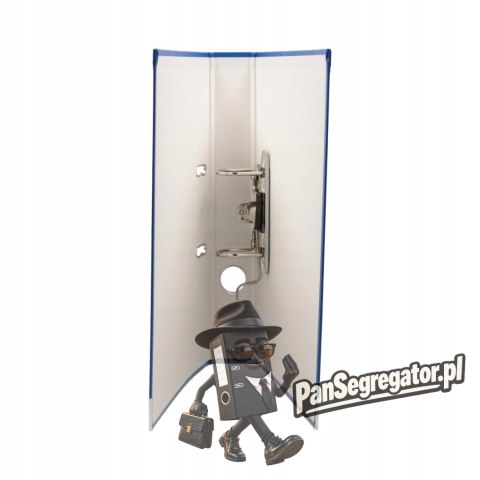 Segregator na dokumenty A4 50mm jasny niebieski z szyną 100551802 BANTEX