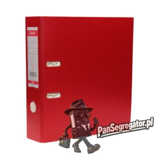 Segregator na dokumenty A4 80mm XXL czerwony z szyną 100551788 BANTEX