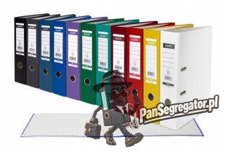 Segregator na dokumenty A4 80mm XXL grafitowy z szyną 100551795 BANTEX