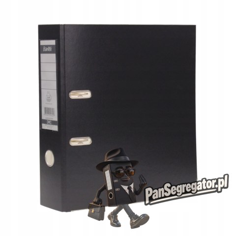 Segregator na dokumenty A4 80mm XXL grafitowy z szyną 100551795 BANTEX