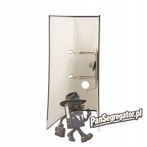 Segregator na dokumenty A4 80mm XXL grafitowy z szyną 100551795 BANTEX
