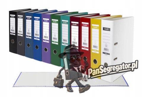 Segregator na dokumenty A4 80mm XXL turkusowy z szyną 100551794 BANTEX