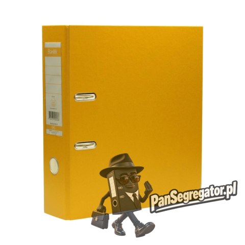 Segregator na dokumenty A4 80mm XXL żółty z szyną 100551786 BANTEX