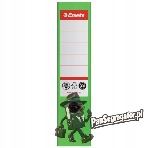Segregator A4/75mm No.1 zielony 627567 ESSELTE Neutral CO2