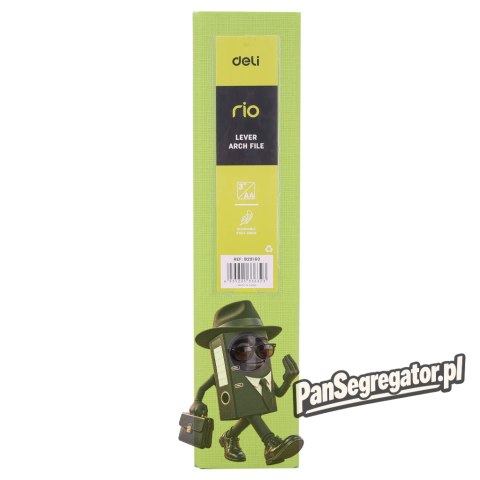 Segregator A4/76mm RIO zielony B20160 DELI