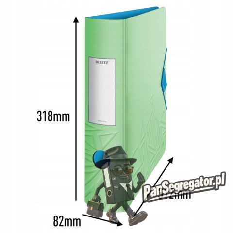 Segregator Leitz 180° Active Urban Chic 82 mm, zielony 11160050