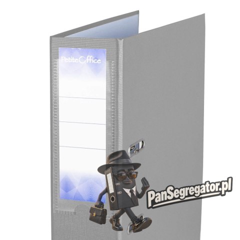 Segregator PETITE OFFICE A4/75mm szary PO10450 STRIGO