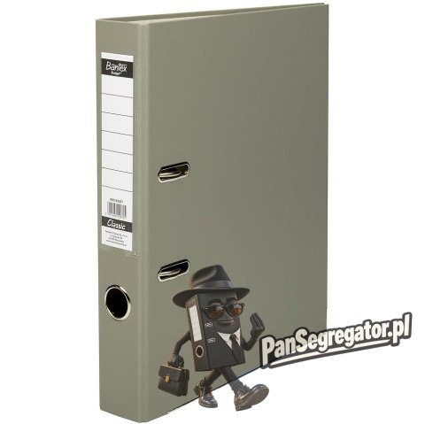 Segregator na dokumenty A4 50mm CLASSIC szary 400143827 BANTEX BUDGET