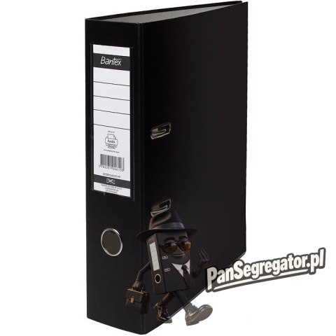 Segregator na dokumenty A4 50mm czarny z szyną 100551801 BANTEX