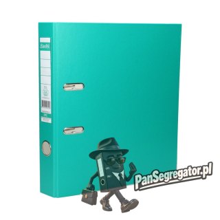 Segregator na dokumenty A4 50mm turkusowy z szyną 100551806 BANTEX