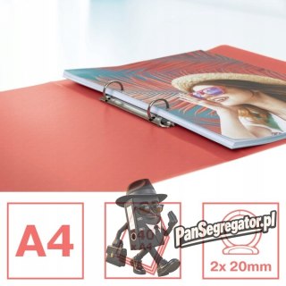 Segregator ringowy Esselte Colour`Breeze 2 RR 25 mm koralowy 628435