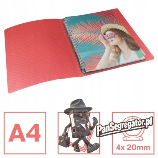 Segregator ringowy Esselte Colour`Breeze 4 RR 25 mm koralowy 628437