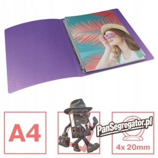 Segregator ringowy Esselte Colour`Breeze 4 RR 25 mm lawendowy 628438