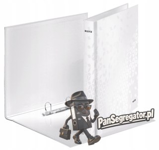 Segregator ringowy LEITZ A4 2DR/25mm perłowy biały WOW 42410001