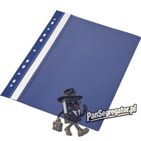 Skoroszyt PP z europerforacją granatowy (20szt.) 0413-0003-02 Panta Plast