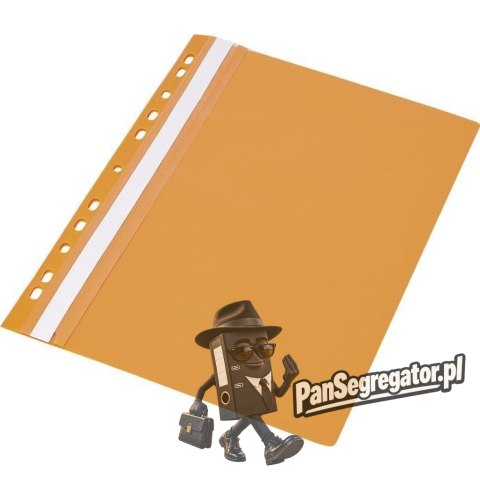 Skoroszyt PP z europerforacją pomarańczowy (20szt.) 0413-0003-07 Panta Plast
