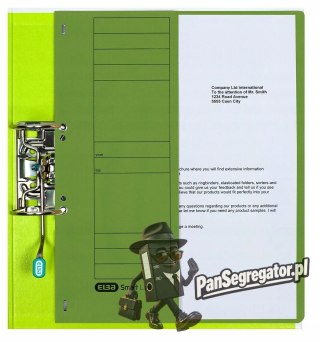 Skoroszyt oczkowy 1/2 A4 zielony 100551879 ELBA