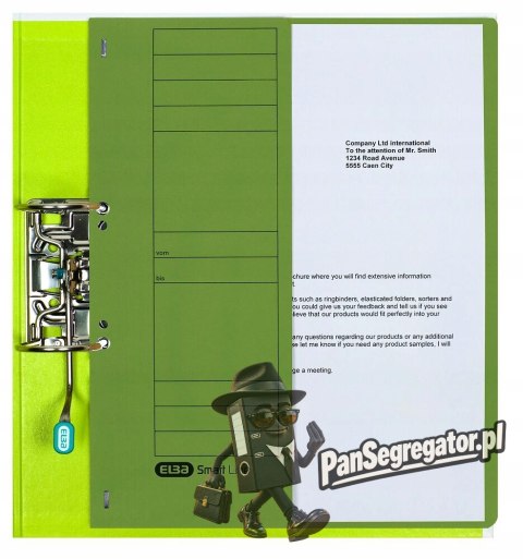 Skoroszyt oczkowy 1/2 A4 zielony 100551879 ELBA