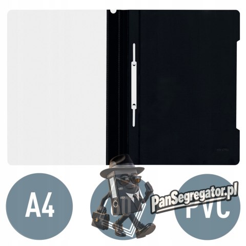 Skoroszyt pl.A4 czar.(25) 4191 0095 LEITZ