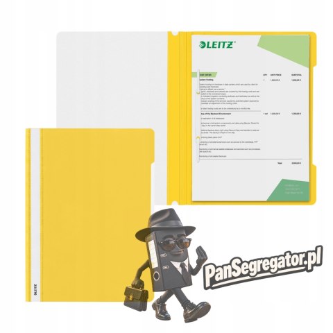 Skoroszyt pl.A4 żółty (25)4191 0015 LEITZ