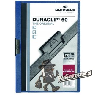 Skoroszyt zaciskowy A4 1-60k granatowy DURACLIP Original 220907 DURABLE
